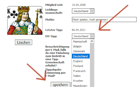 Mein Tippspiel-Profil
