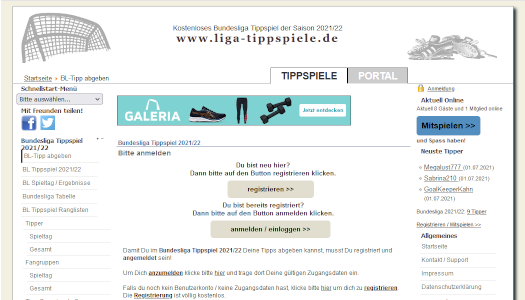 Tippspiel-Portal liga-tippspiele.de